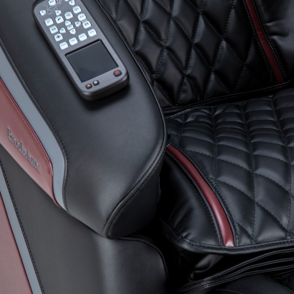 black burgundy massage rocker recliner   