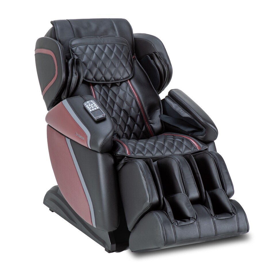black burgundy massage rocker recliner   