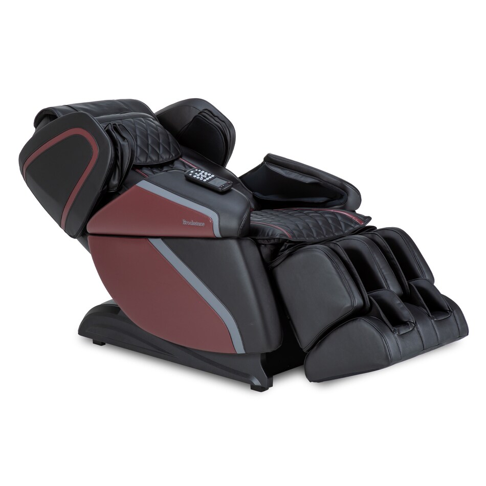 black burgundy massage rocker recliner   