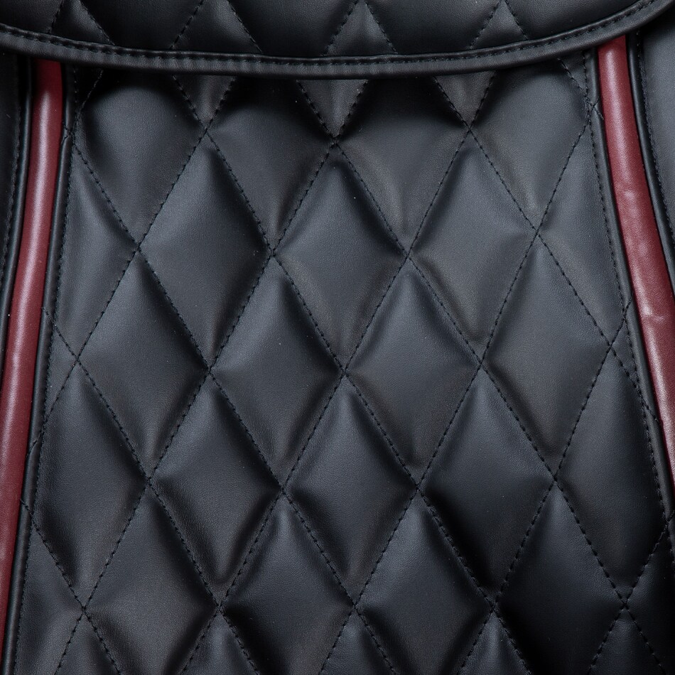 black burgundy massage rocker recliner   