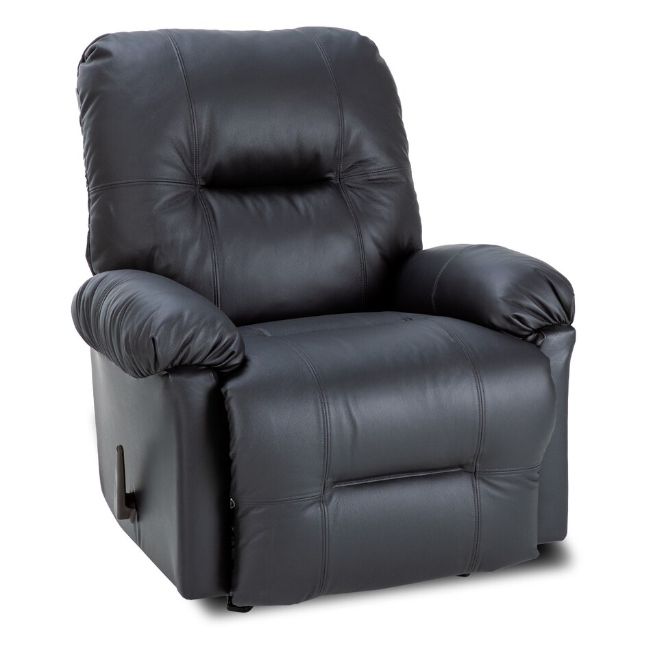 black chaise rocker recliner   