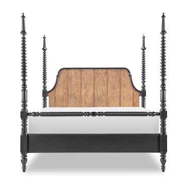 Vintage Black Poster Bed