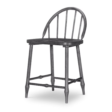 Vintage Black Counter Stool