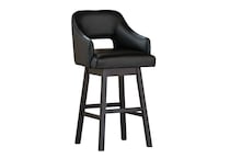 black dark brown casual counter height stools   