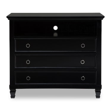 Cecelia II Black Media Chest
