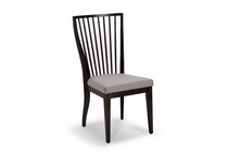 black solid wood dining   