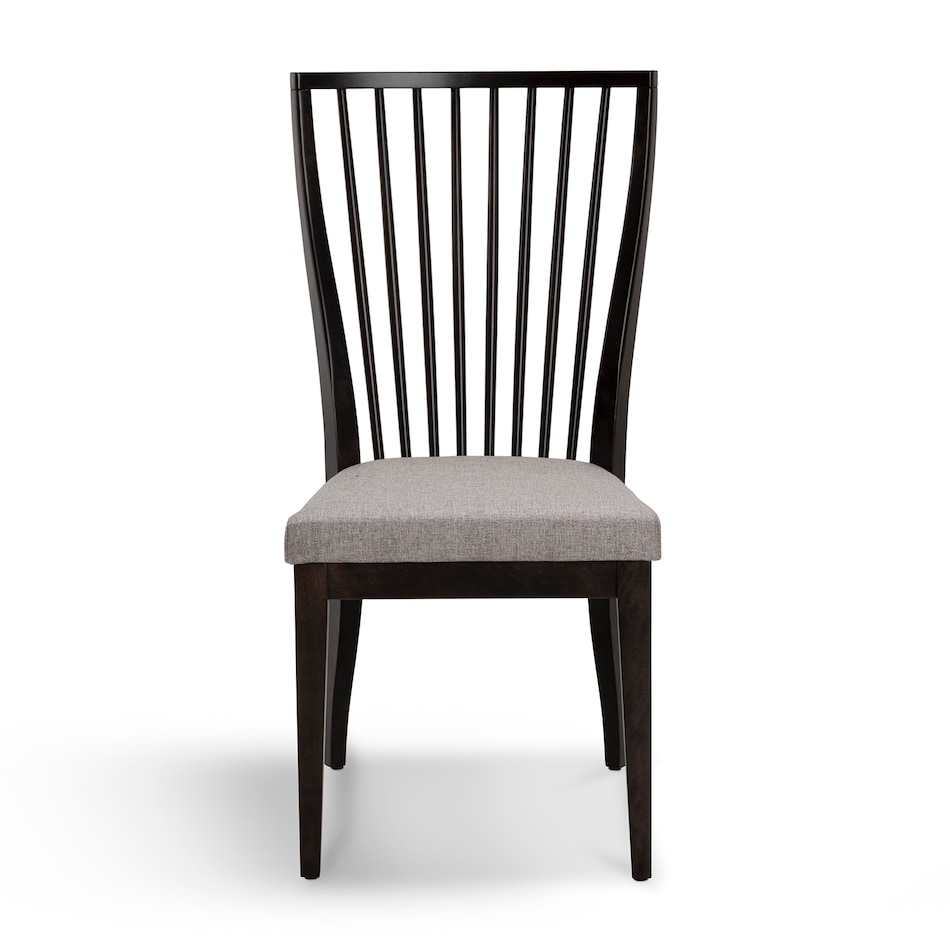 black solid wood dining   
