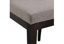 black solid wood dining   