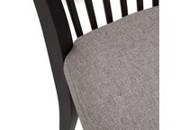 black solid wood dining   