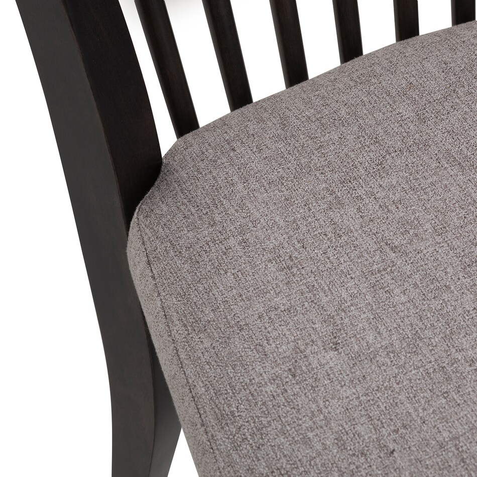 black solid wood dining   