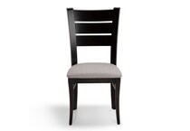 black solid wood dining   