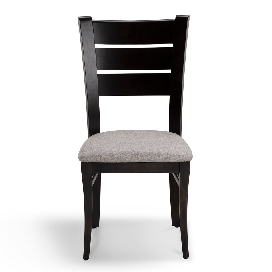 black solid wood dining   