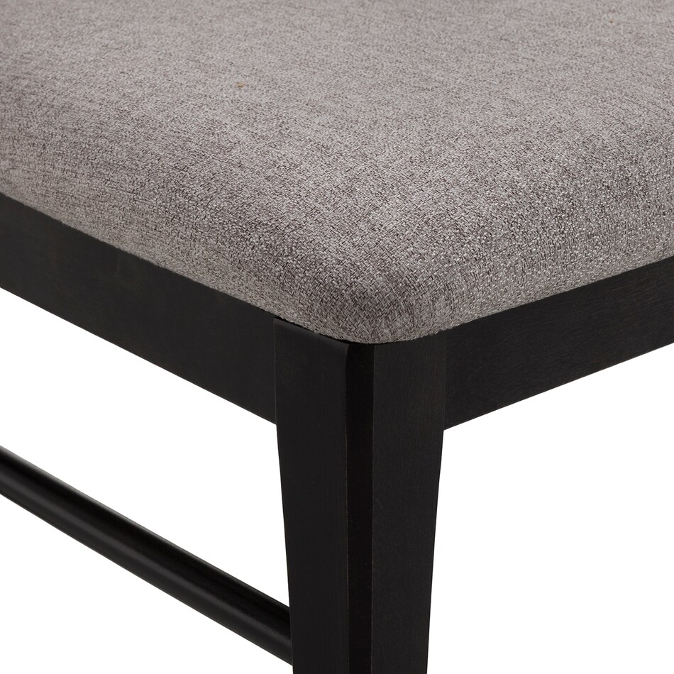 black solid wood dining   