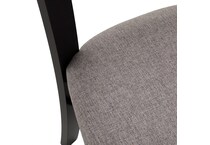 black solid wood dining   