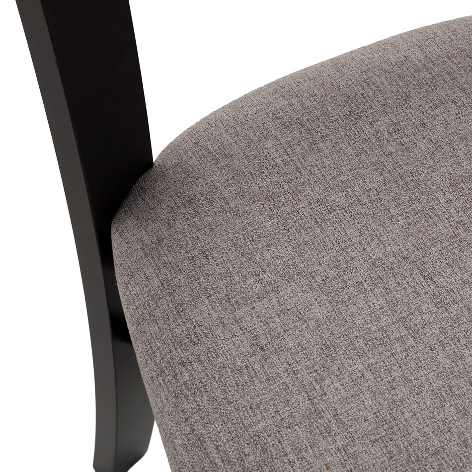 black solid wood dining   