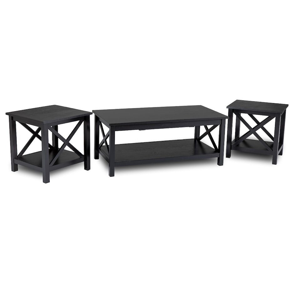 black transitional casual tables   