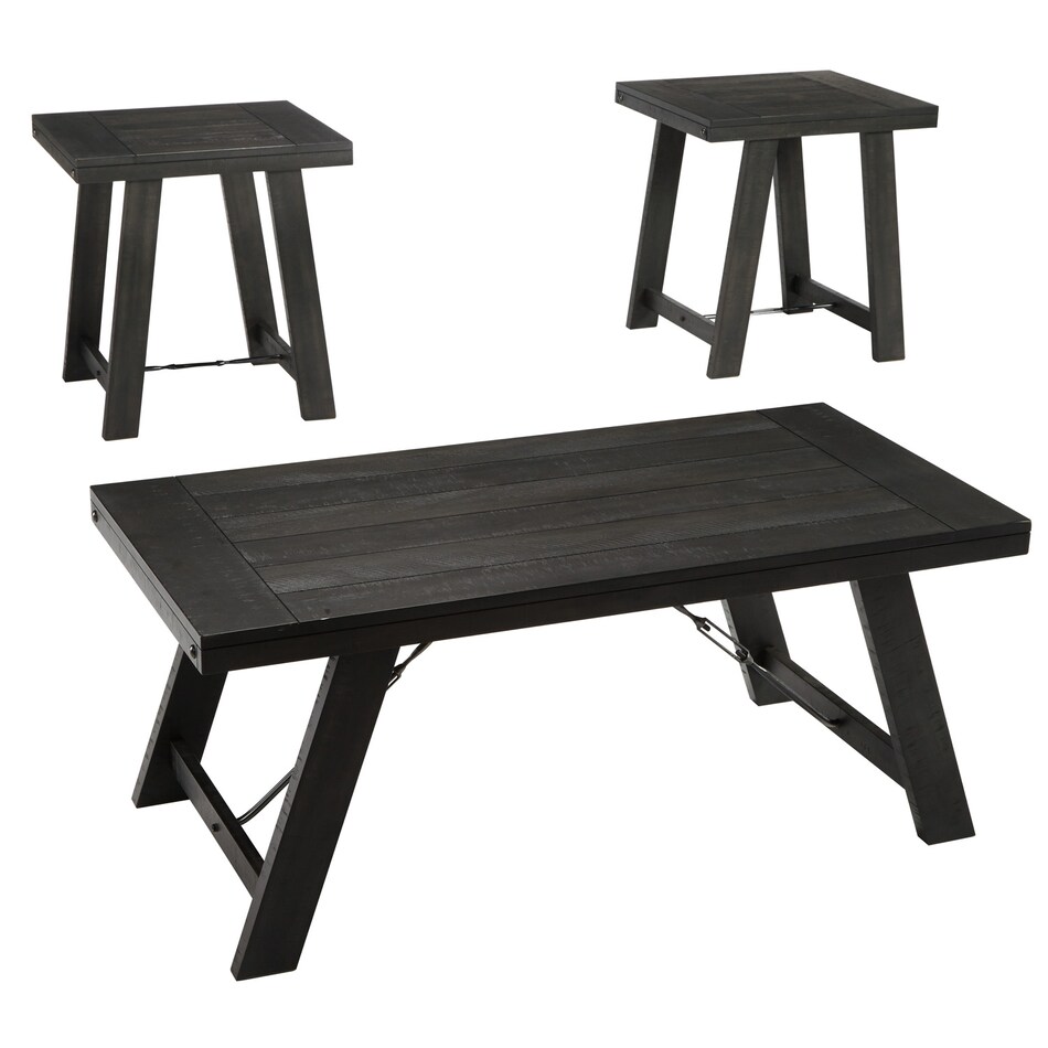 black transitional casual tables   