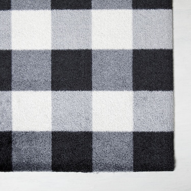 Washable Small Buffalo Plaid Rug
