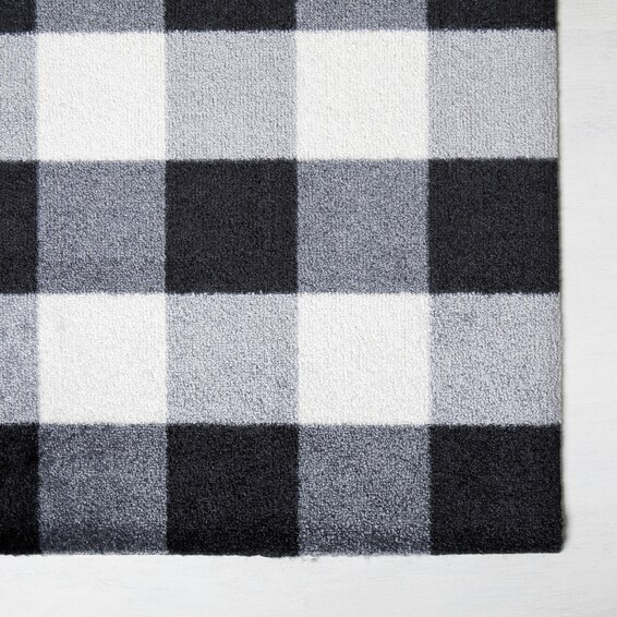 Washable Small Buffalo Plaid Rug