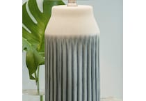 blue   beige table lamps   