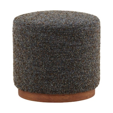 Elm Blue Accent Stool