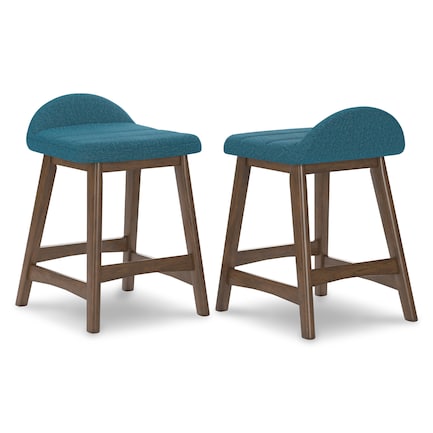 Johnny S/2 Upholstered Counter Stools