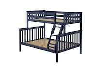 blue bunk beds   