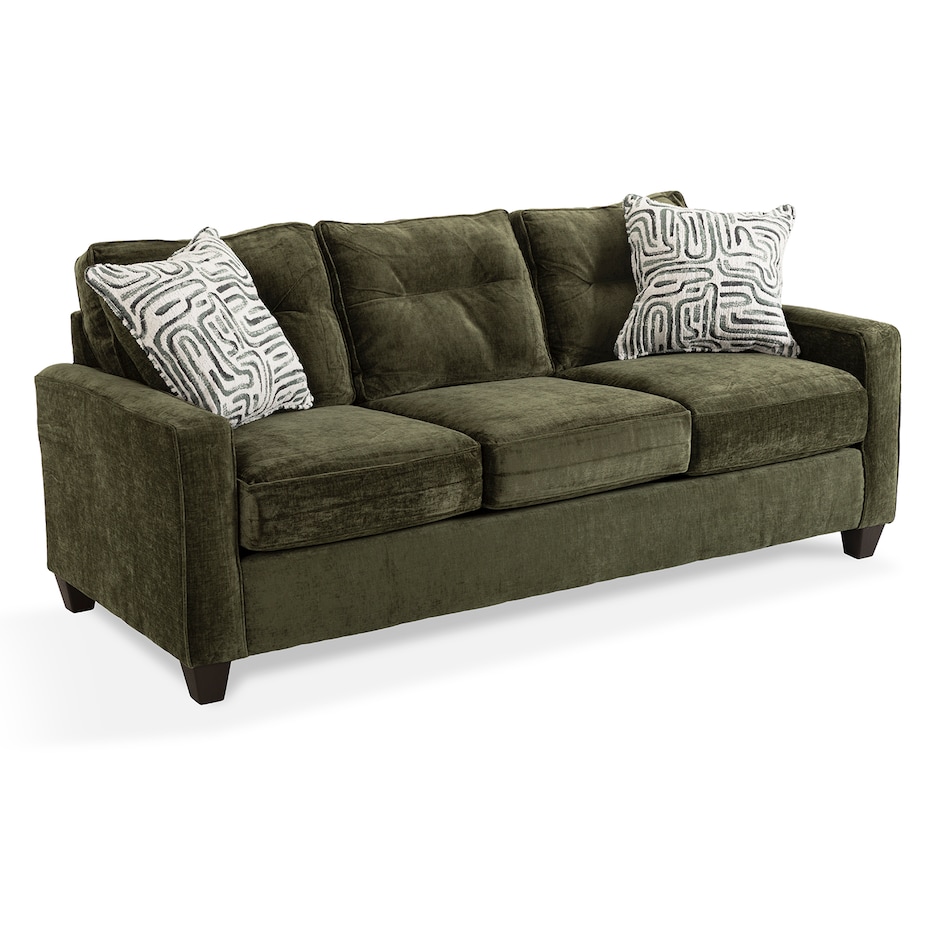braves olive casual sofas   
