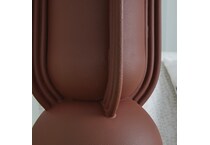 brick red table lamps   