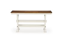 brown   antique white casual counter height stools   