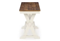 brown   antique white casual counter height stools   