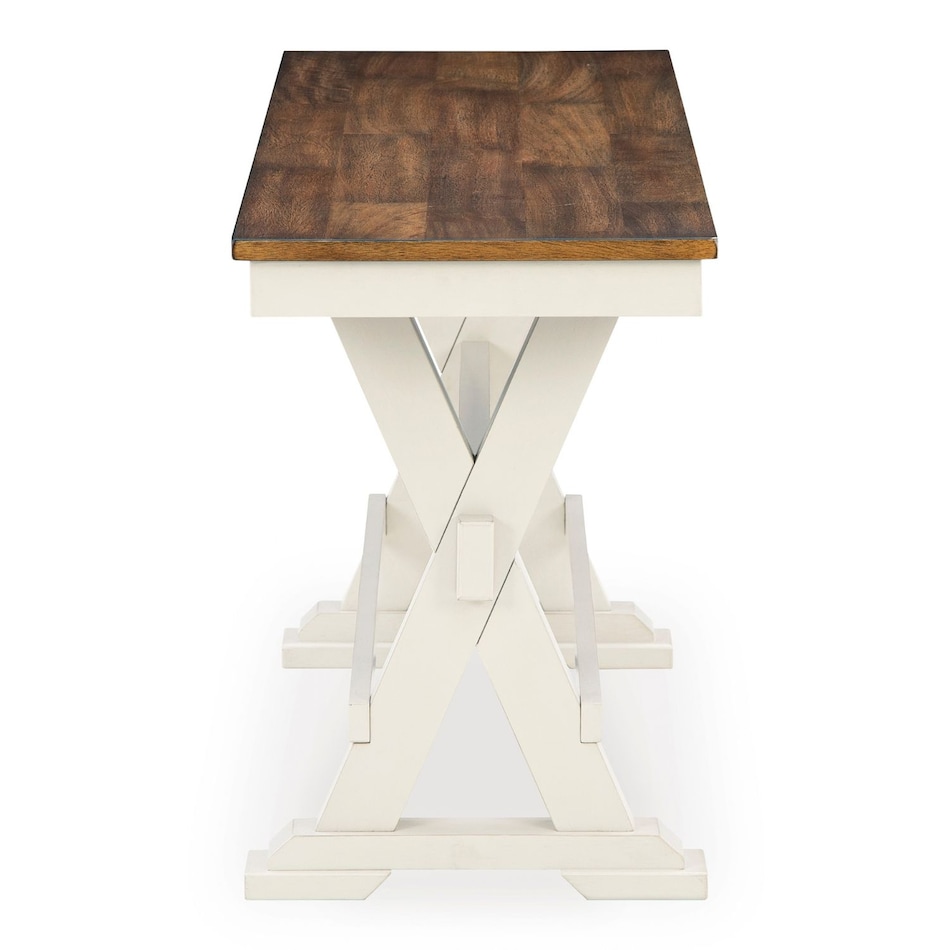 brown   antique white casual counter height stools   