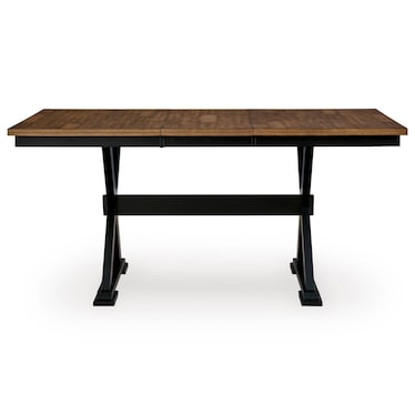 Riverside Black / Brown Counter Height Butterfly Extension Dining Table