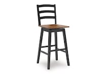 brown   black casual counter height stools   