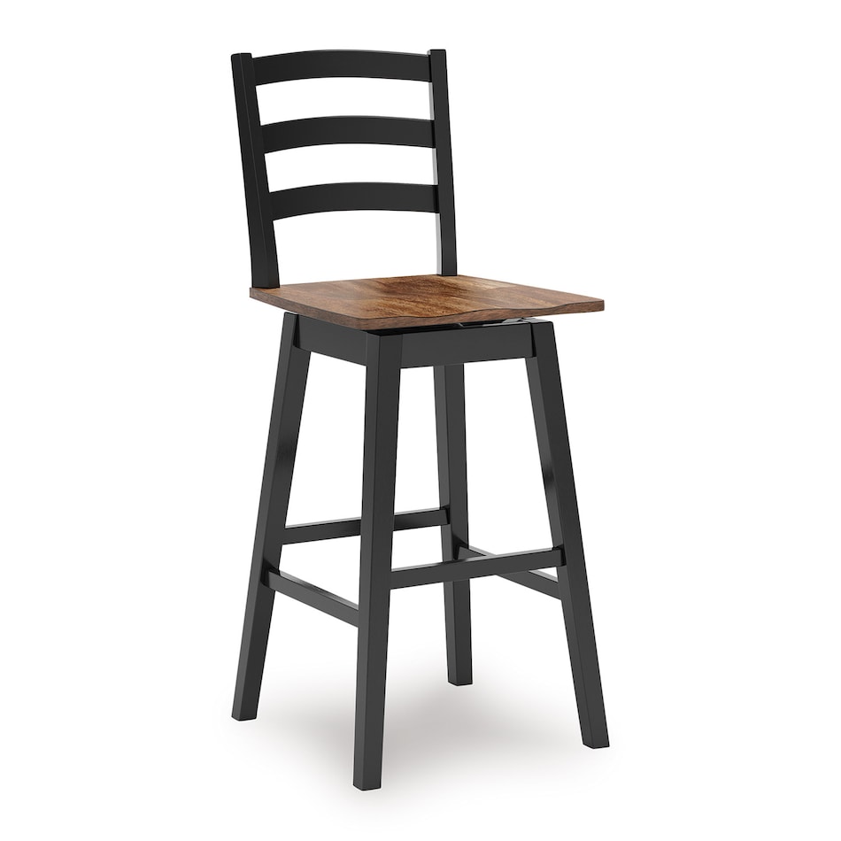brown   black casual counter height stools   