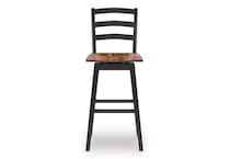 brown   black casual counter height stools   