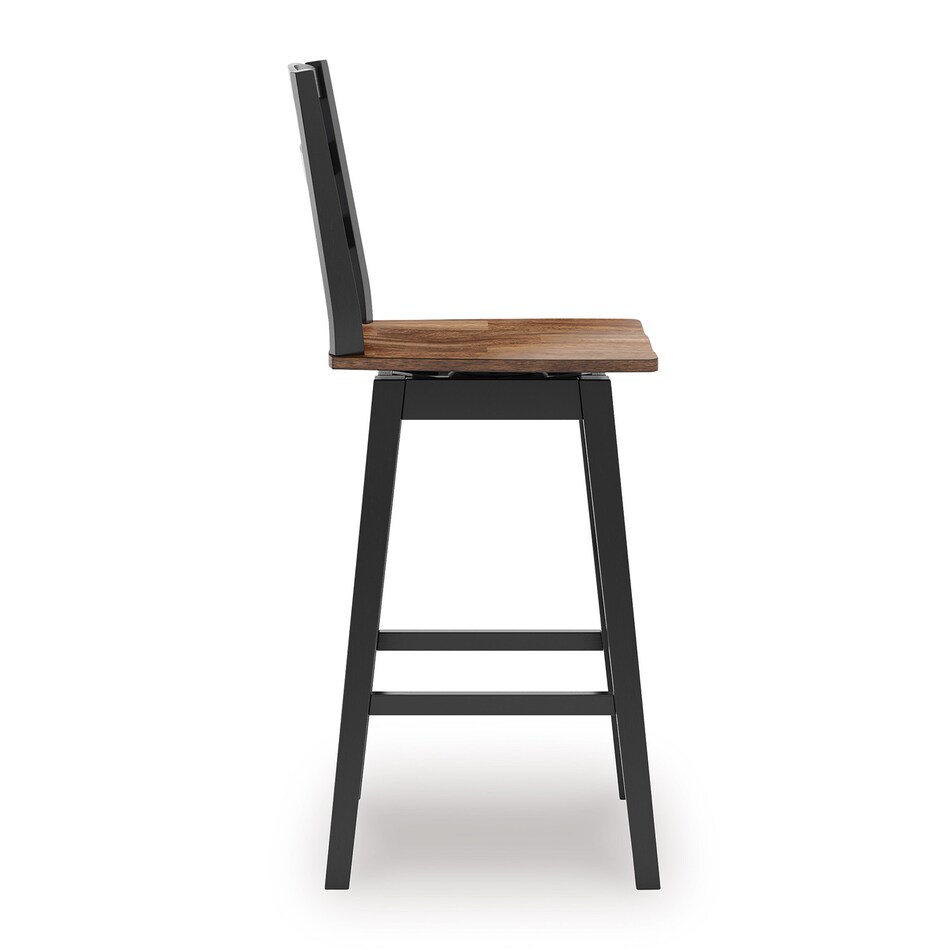 brown   black casual counter height stools   