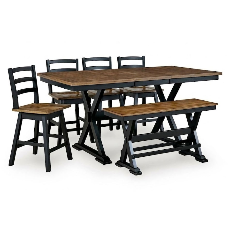 brown   black casual counter height stools apc  