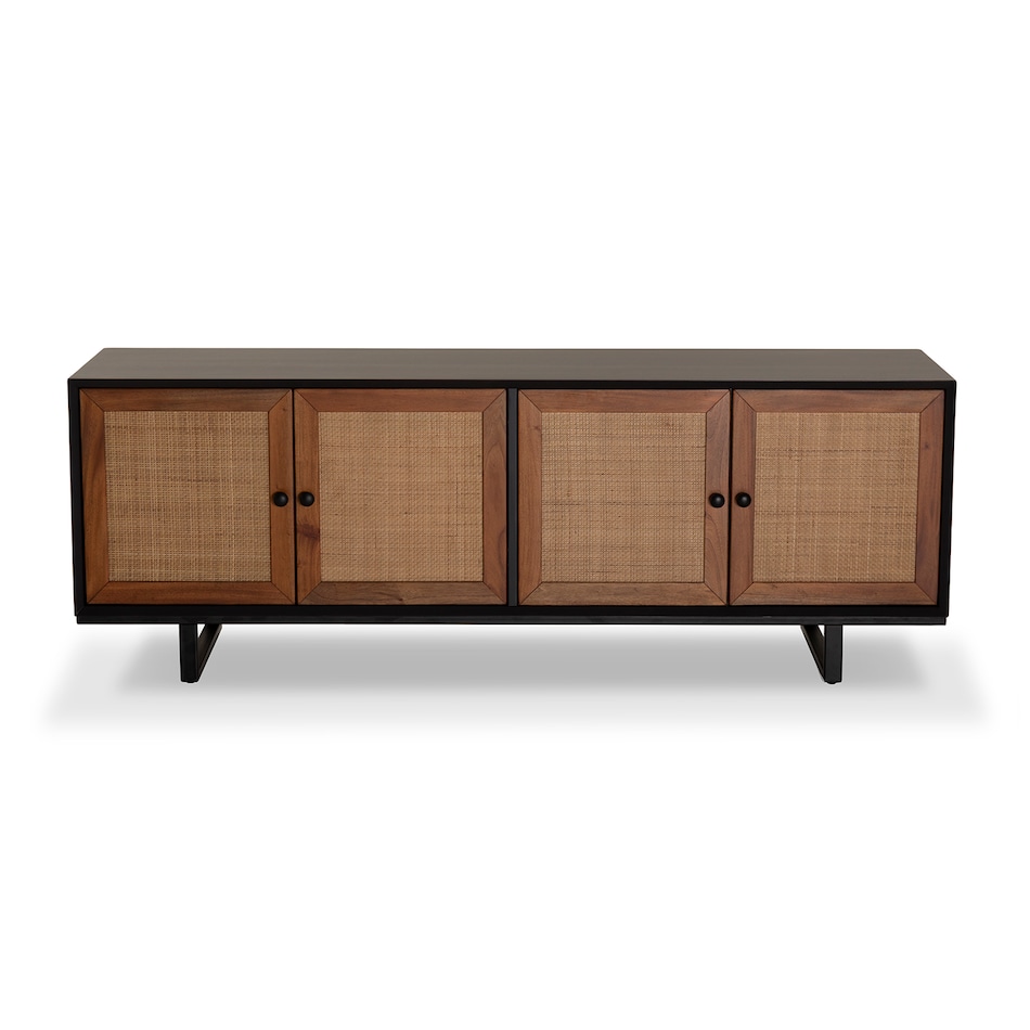 brown   black console   