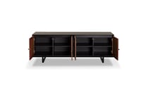 brown   black console   