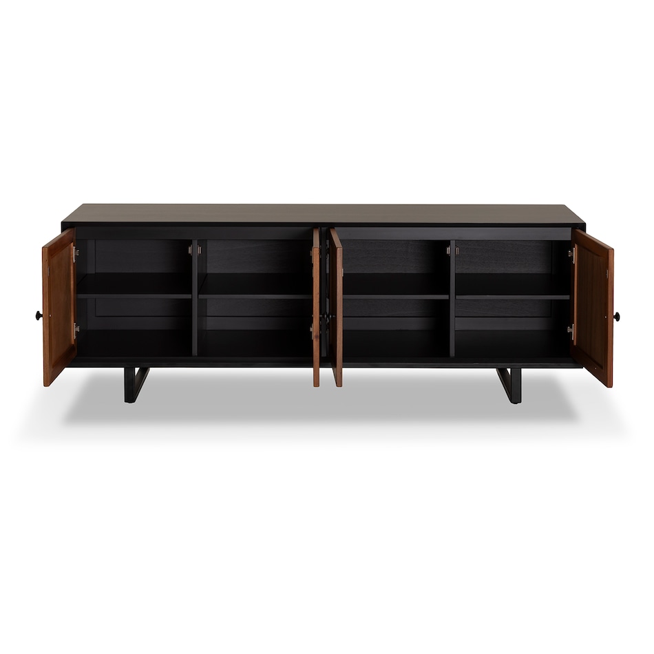 brown   black console   