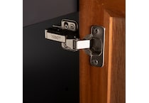 brown   black console   