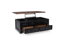 brown   black country living room tables   