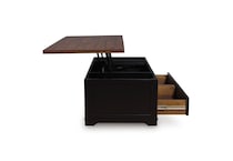 brown   black country living room tables   