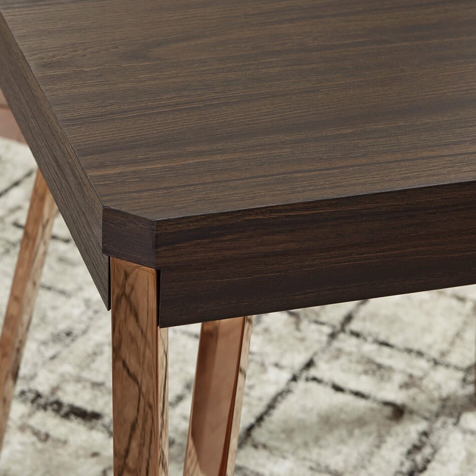 brown   champagne transitional casual tables   