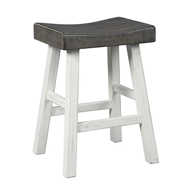 Cory S/2 White Backless Counter Stool