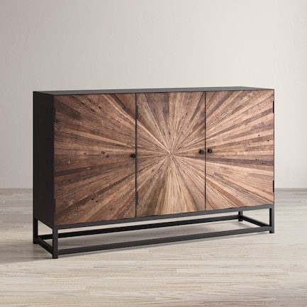 Sainte Natural Door Accent Cabinet