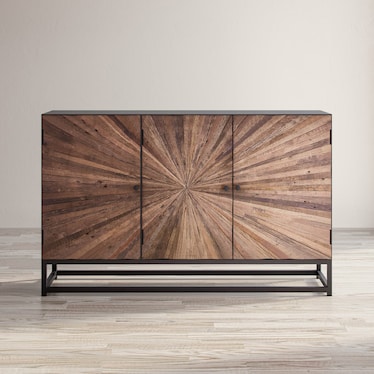 Sainte Natural Door Accent Cabinet