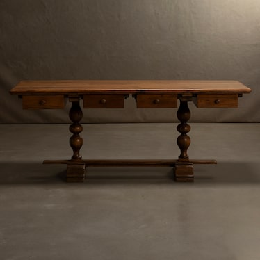 Antique Italian Tapestry Table