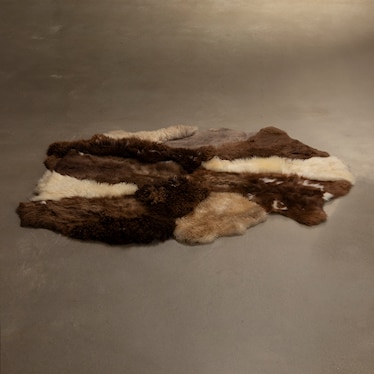 Icelandic Sheepskin Multi / Brown 4'x6' Rug